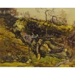 Fred Lawson (British 1888-1968): 'The Fallen Tree', watercolour signed and dated 1916,