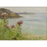 Sydney Josephine Bland (British 1883-?): 'Cabris Bay Cornwall', watercolour signed,
