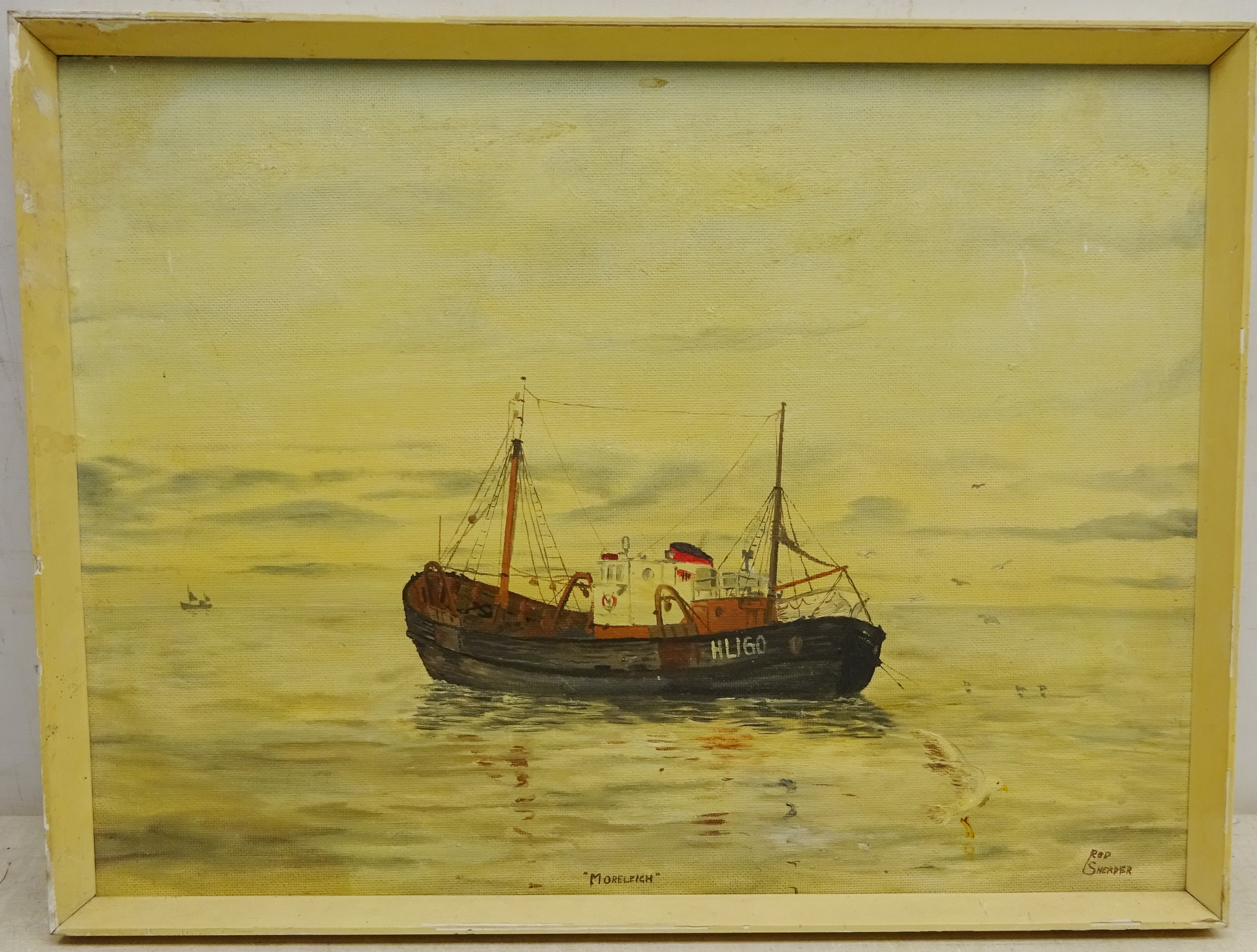 Robert Sheader (British 20th century): 'Moreleigh' Fishing Boat, - Image 2 of 2