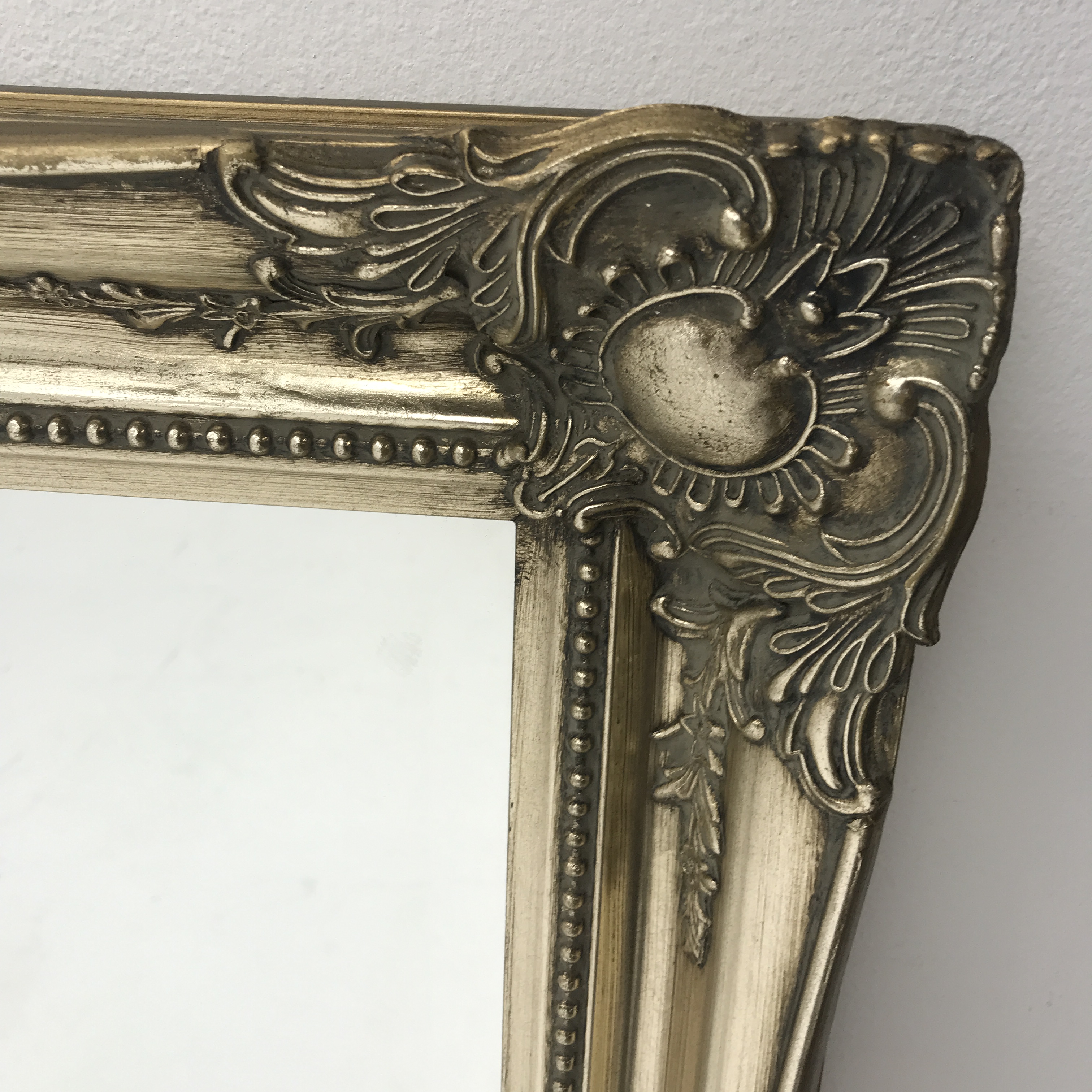Large rectangular wall mirror with gilt swept frame, W137cm, - Image 2 of 2