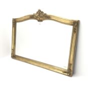 Deknudt classical gilt framed wall mirror, W129cm,