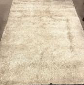 Gala long pile beige ground rug, 330cm x 240cm Condition Report <a href='//www.