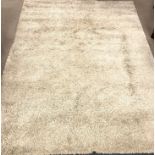 Gala long pile beige ground rug, 330cm x 240cm Condition Report <a href='//www.