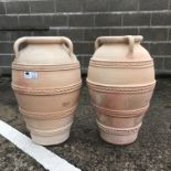 Pair terracotta Indus urns,