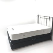 Silentnight 4' double divan bed,