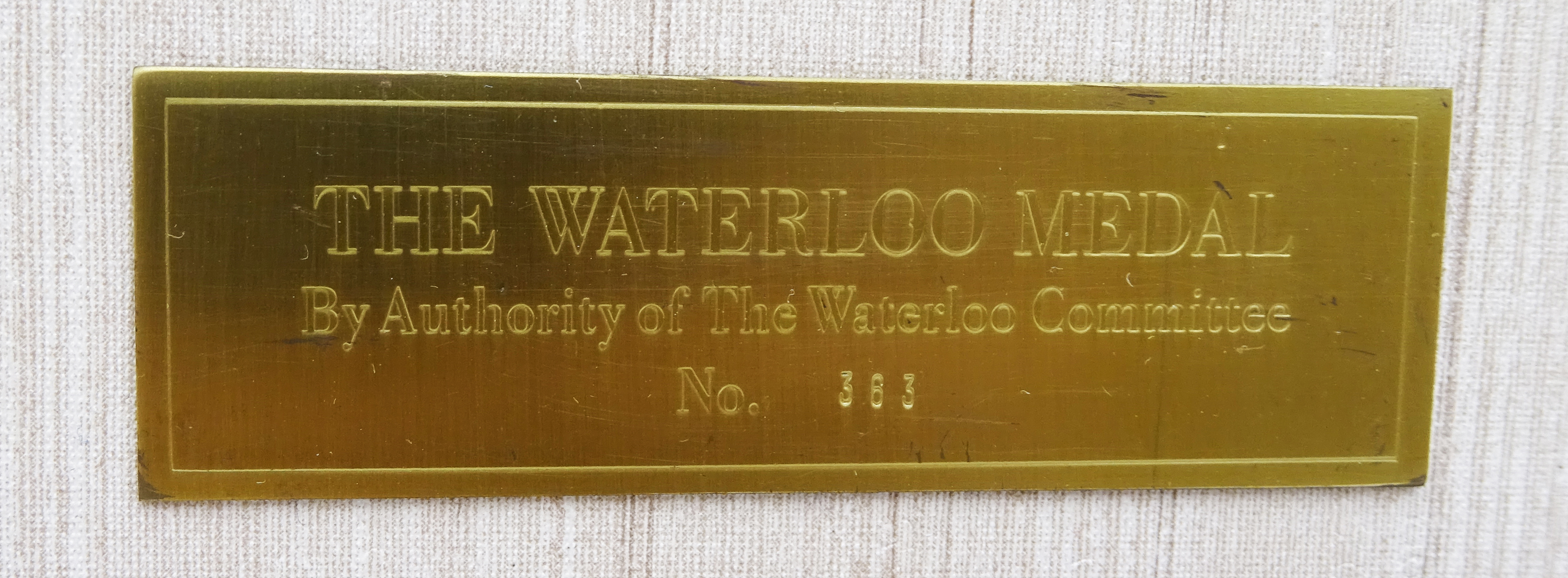 'The Waterloo Medal' fine silver medals commemorating the 160th anniversary of the Battle of - Image 2 of 5