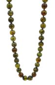 Dragon vein agate bead necklace,