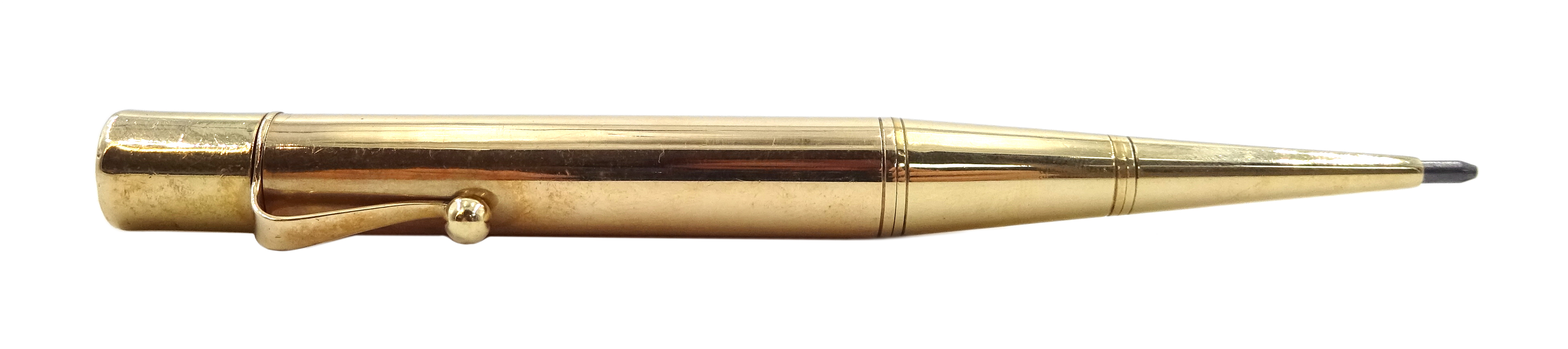 9ct gold 'Bakers Pointer' pencil by E Baker & Son, - Image 2 of 3