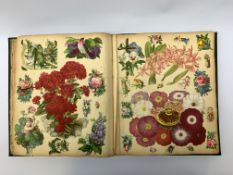 A Victorian floribunda scrapbook album,