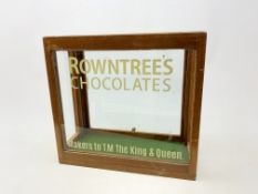 A Rowntree's Chocolates counter top display cabinet, H39cm.