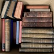 A large quantity of assorted books, to include leather bound punch examples.