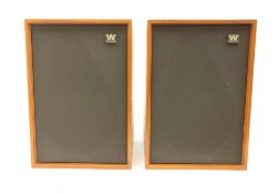 A pair of vintage Wharfdale speakers, H35.5cm. Condition Report <a href='//www.