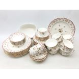 A Wedgwood Bianca Williamsburg part dinner service, comprising dinner plates, dessert plates,