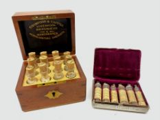 A Victorian Thompson & Capper (of) Liverpool Birkenhead & Manchester Homoeopathic Chemists box,