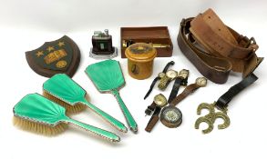 A selection of assorted items, to include a Mauchlin ware box,