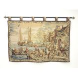 French wall hanging 'Arrival at the Port',