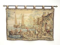 French wall hanging 'Arrival at the Port',