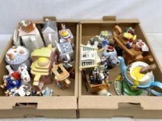 A collection of assorted novelty teapots, to include Ringtons and Paul Cardew examples.