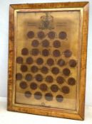 'Sovereigns Great Seals, Autographs of England', print in glazed front frame,