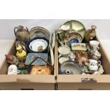 A large collection of assorted ceramics, to include two Royal Worcester candle snuffers,