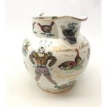 A Victorian Elsmore & Forster pearlware jug,