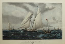 After Sir Oswald Walters Brierly (British 1817-1894): 'The America Winning the Match at Cowes for