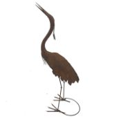 Large rusty Heron, H143cm Condition Report <a href='//www.davidduggleby.