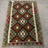 Maimana Kilim beige ground rug, 120cm x 82cm Condition Report <a href='//www.