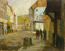 Donald Gray Midgely (British 1918-1995): 'Afternoon Light Flowergate Whitby',