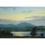 Jim Ridout (British 1946-): 'Little Mell Fell from Gale Bay, Ullswater', watercolour signed,