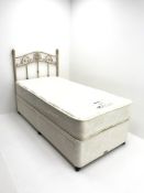 Myer's single divan bed, two storage drawers, headboard and Myer's Rio mattress, W90cm, H123cm,