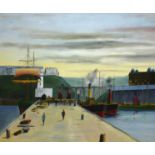 Robert Sheader (British 20th century): On Scarborough Pier,