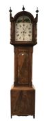 Early 19th century mahogany longcase clock,