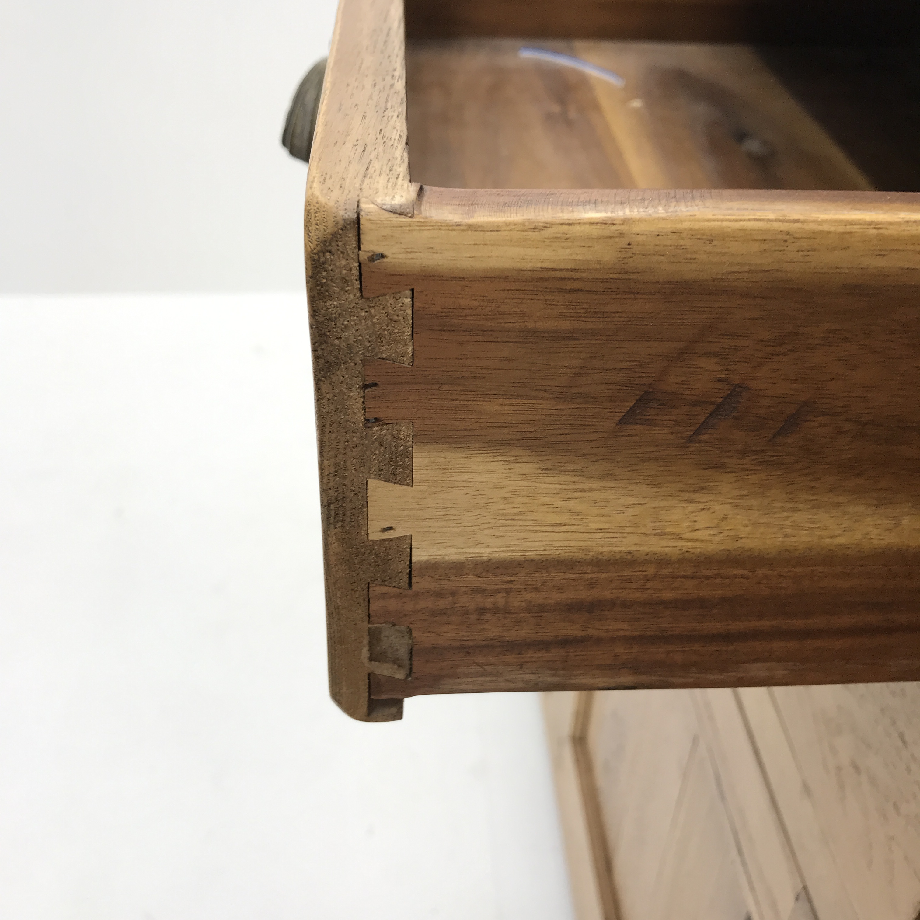 Light oak sideboard, four drawers above three cupboards, stile supports, W160cm, H91cm, - Image 4 of 6