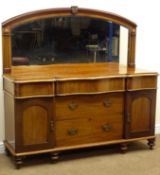 Victorian arched mirror back sideboard,