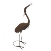 Large rusty Heron, H143cm Condition Report <a href='//www.davidduggleby.