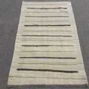 Kilim Shiraz being ground rug, patterned stripes,