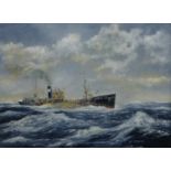 William 'Bill' Wedgwood (British c1934-2019): Portrait of a Whitby Trawler, oil on canvas signed,