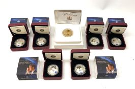 Six Royal Canadian Mint twenty dollar fine silver coins, all 2011 commemorating 'The Wedding Celebra