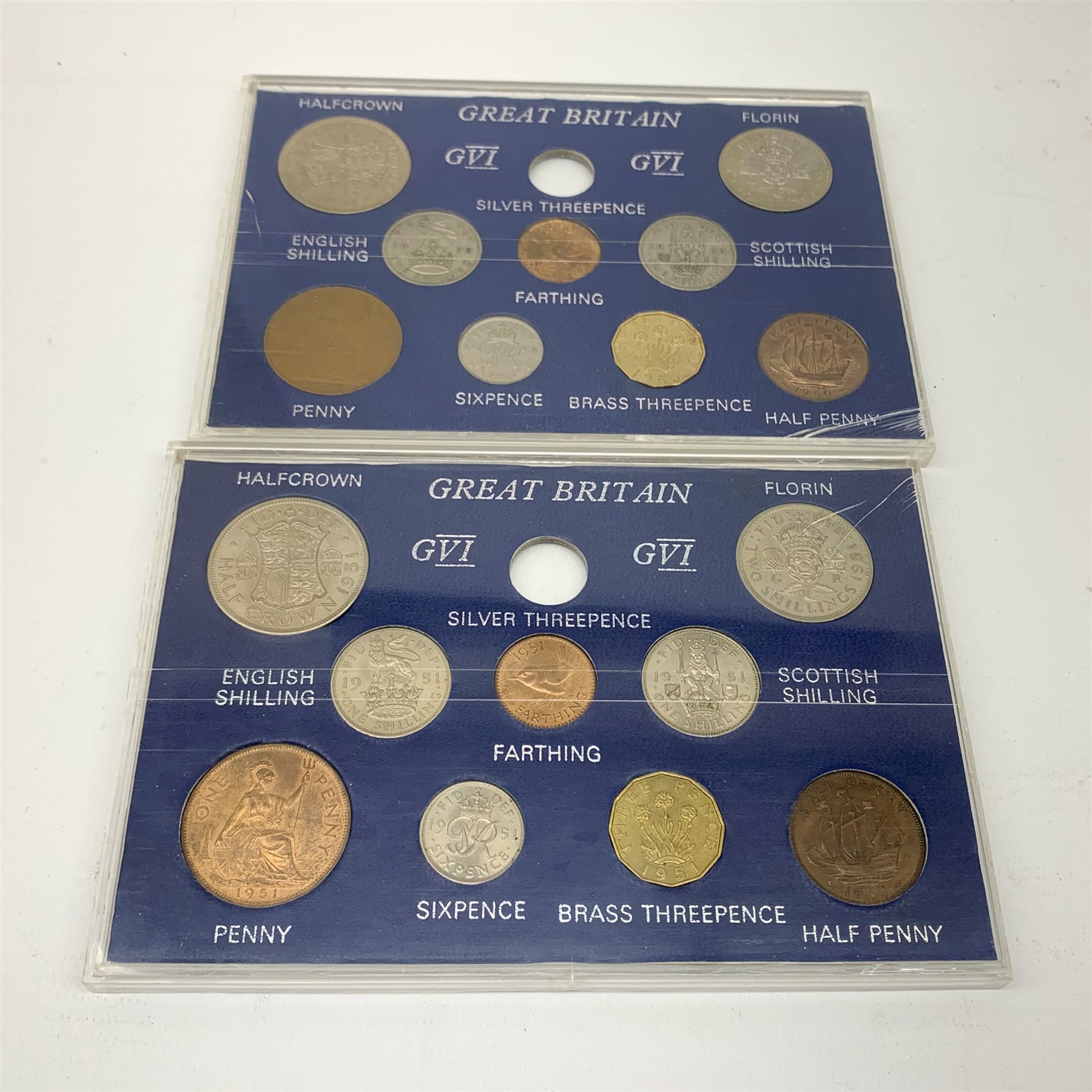 Various Great Britain year type sets, mostly complete, including 1942 , 1943, 1944, 1946, 1950 and - Image 2 of 5