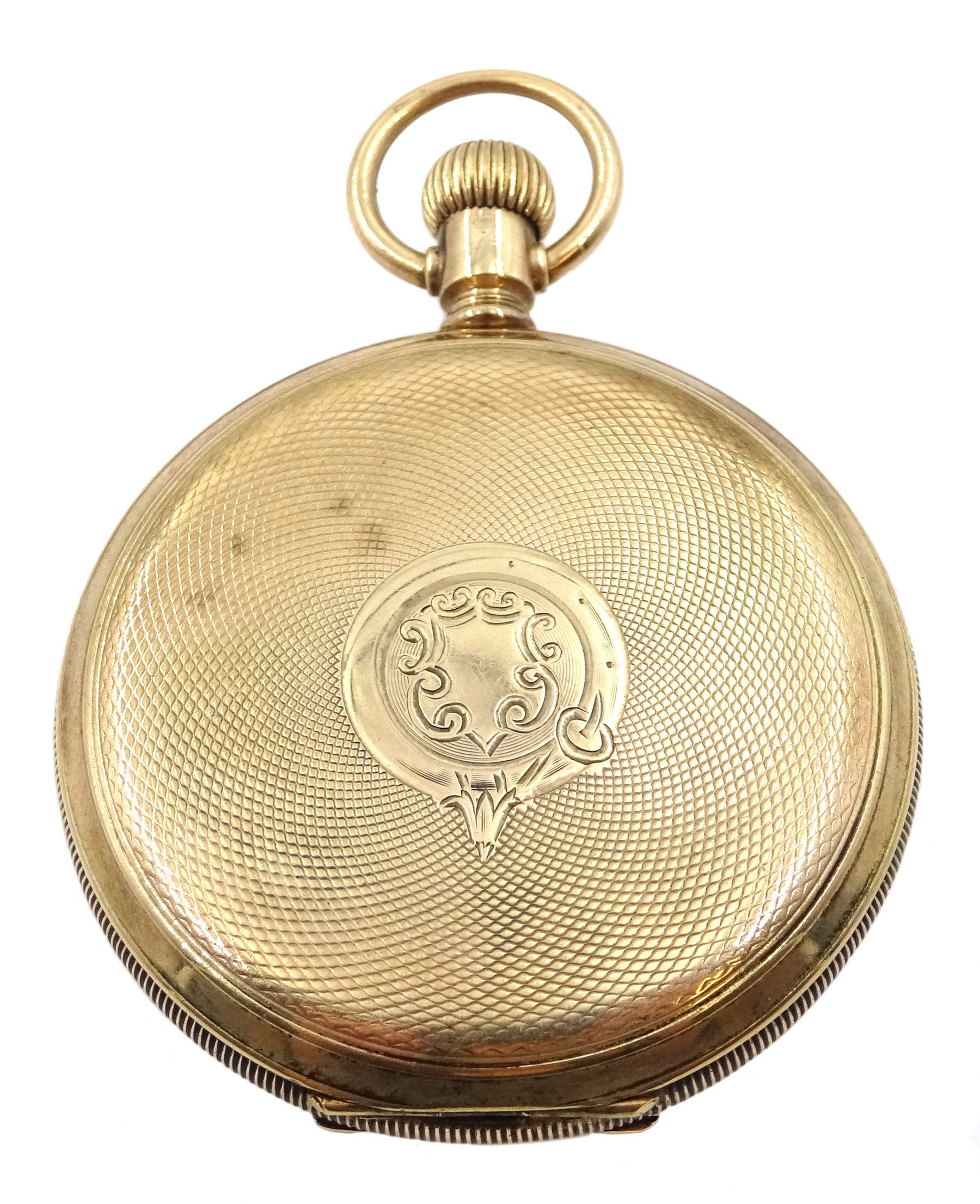 Elgin early 20th century 9ct gold full hunter pocket watch top wound, No. 18741683, case by Keysone - Image 2 of 5