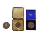 Queen's University Kingston Canada medallion 'English Janet L Allan BA 1930' and two Universitas Sa
