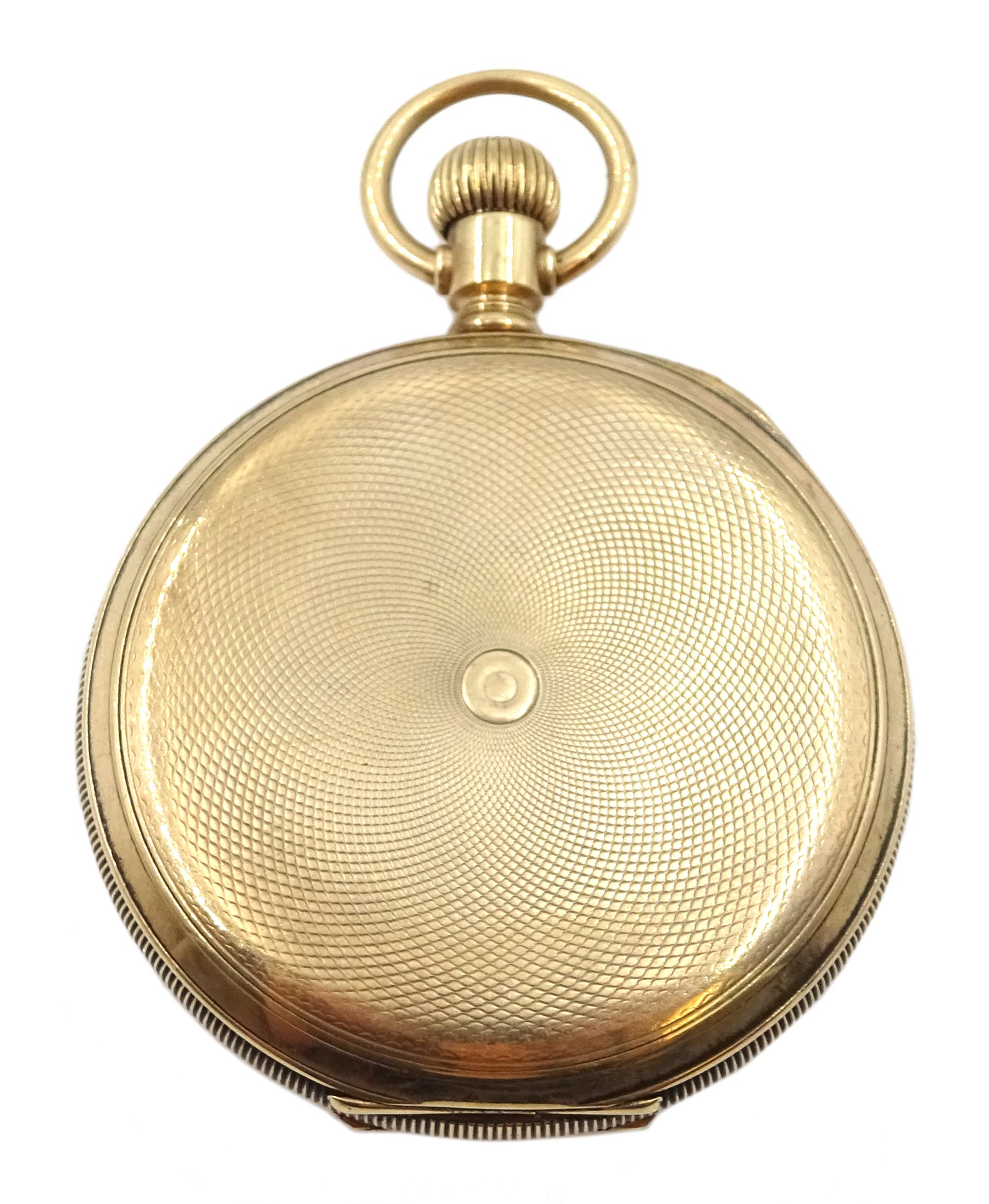 Elgin early 20th century 9ct gold full hunter pocket watch top wound, No. 18741683, case by Keysone - Image 3 of 5