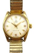 Tudor Oyster gentleman's gold-plated wristwatch, on expanding gold-plated bracelet