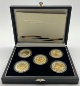 Royal Mint 2006 Britannia golden silhouette collection, cased with certificate