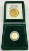 Queen Elizabeth II 1980 gold proof full sovereign, cased with certificate