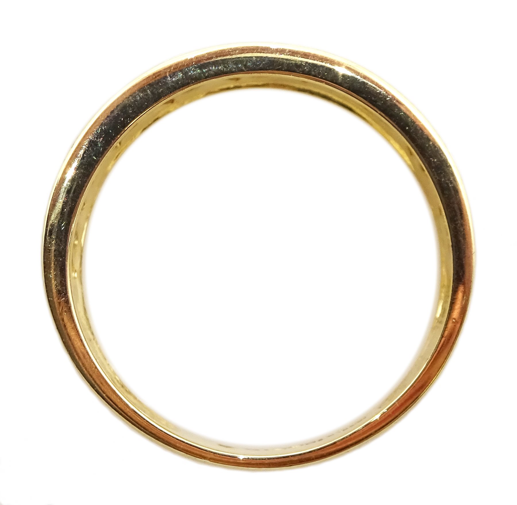 14ct gold diamond parquet design ring, hallmarked - Image 3 of 3
