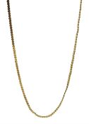 9ct gold flattened 's' link chain necklace, hallmarked, approx 5.43gm