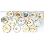 A group of fourteen baby plates, to include Bunnykins, Hammersley Wedgwood, Mason's and other exampl