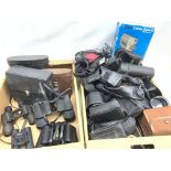 Four pairs of Binoculars, to include a Tasco Model No 314 pair, a Lieberman & Gortz pair, a Praktic